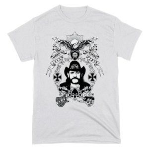 motorhead lemmy tribute 1945-2015 - discontinued limited 3xl tee - inferno bass